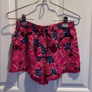 Pink and Blue Flowered Hollister Shorts